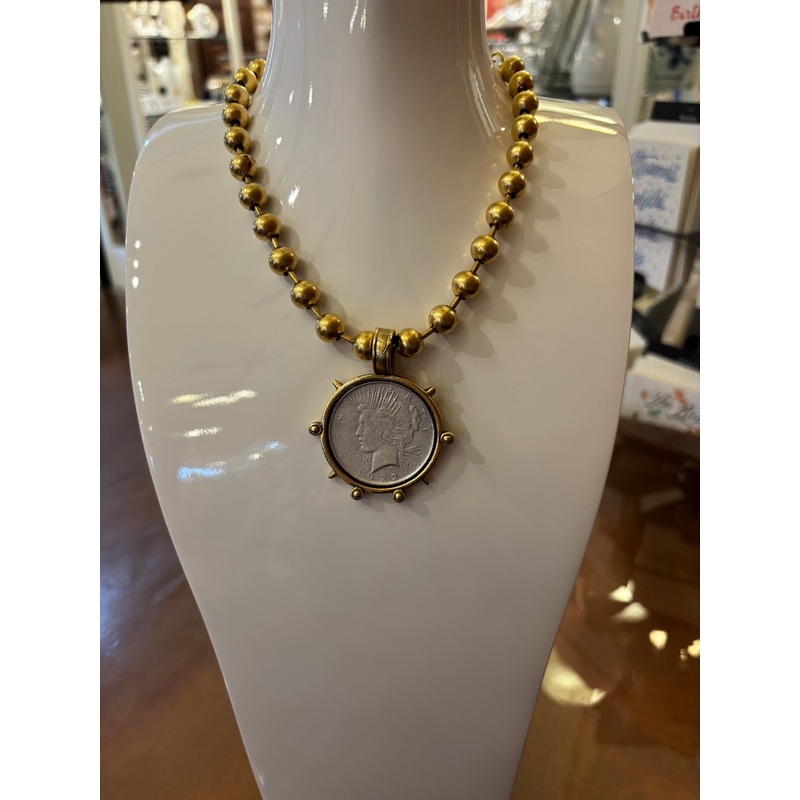 Coin Medallion Necklace