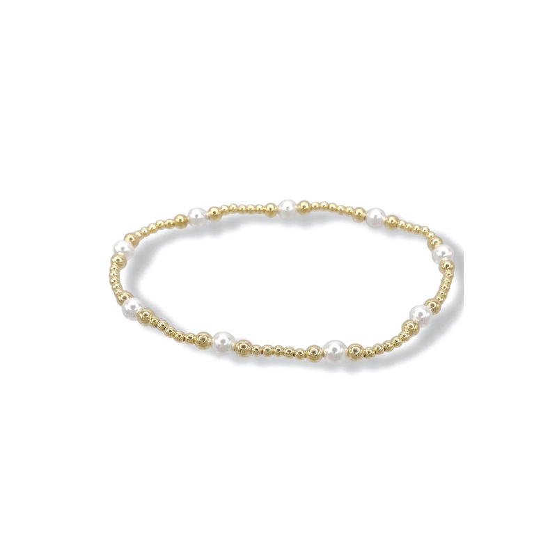 Enewton Classic Purpose Pattern 4mm Bead Bracelet-Pearl