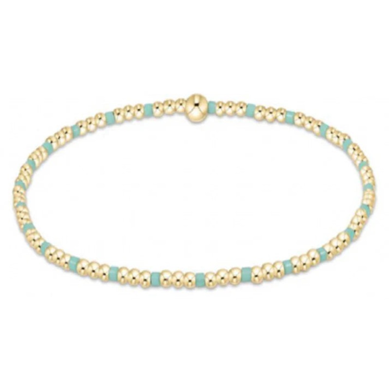 Enewton Egirl Hope Sincerity Pattern 2mm Bead Bracelet- Mint