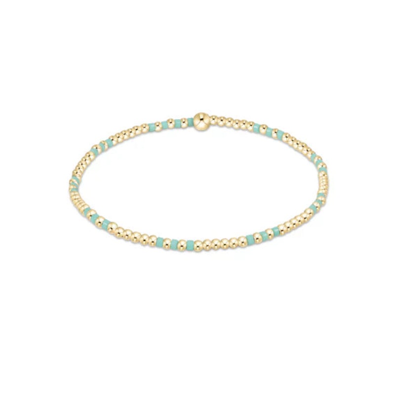 Enewton Hope Joy Pattern 2mm Bead Bracelet- Mint