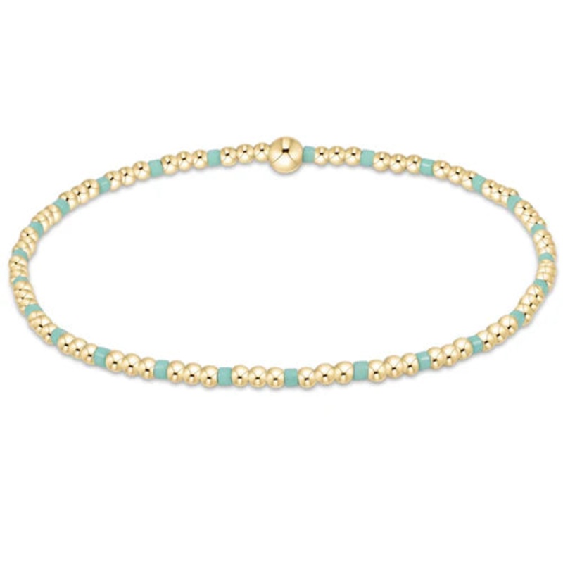 Enewton Hope Sincerity Pattern 2mm Bead Bracelet- Mint