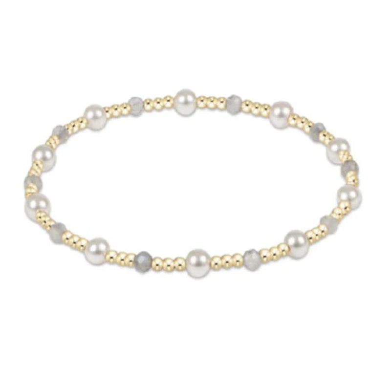 Enewton Pearl Sincerity Pattern 4mm Bead Bracelet- Labradorite