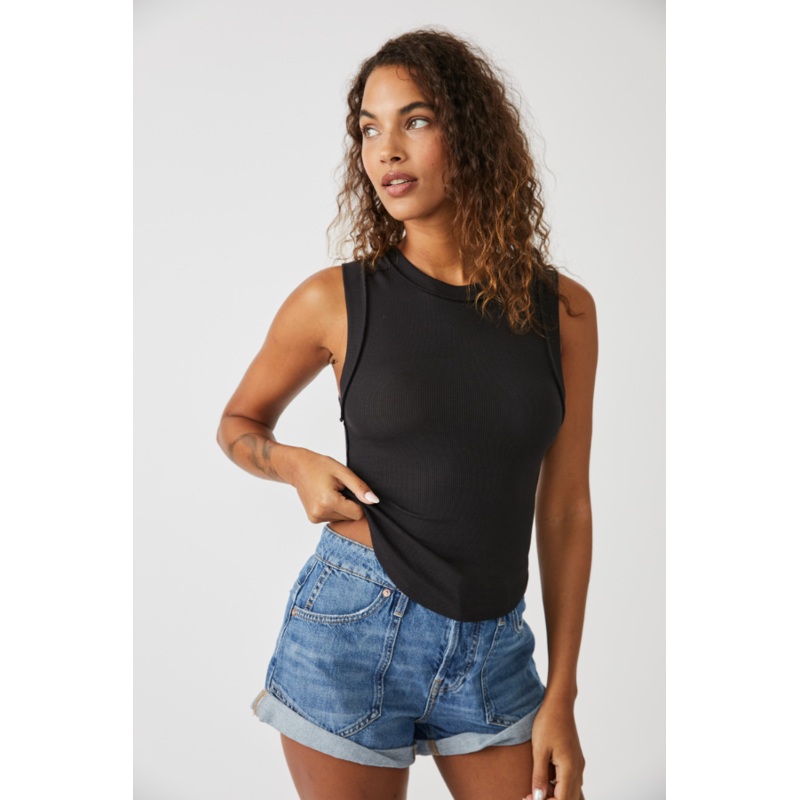Free People Kate Tee in Black|XS|S|M|L