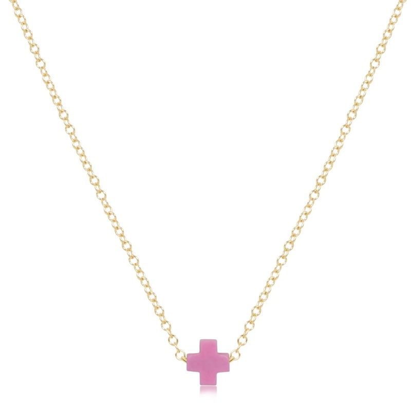 enewton 16 Necklace Gold – Signature Small Cross