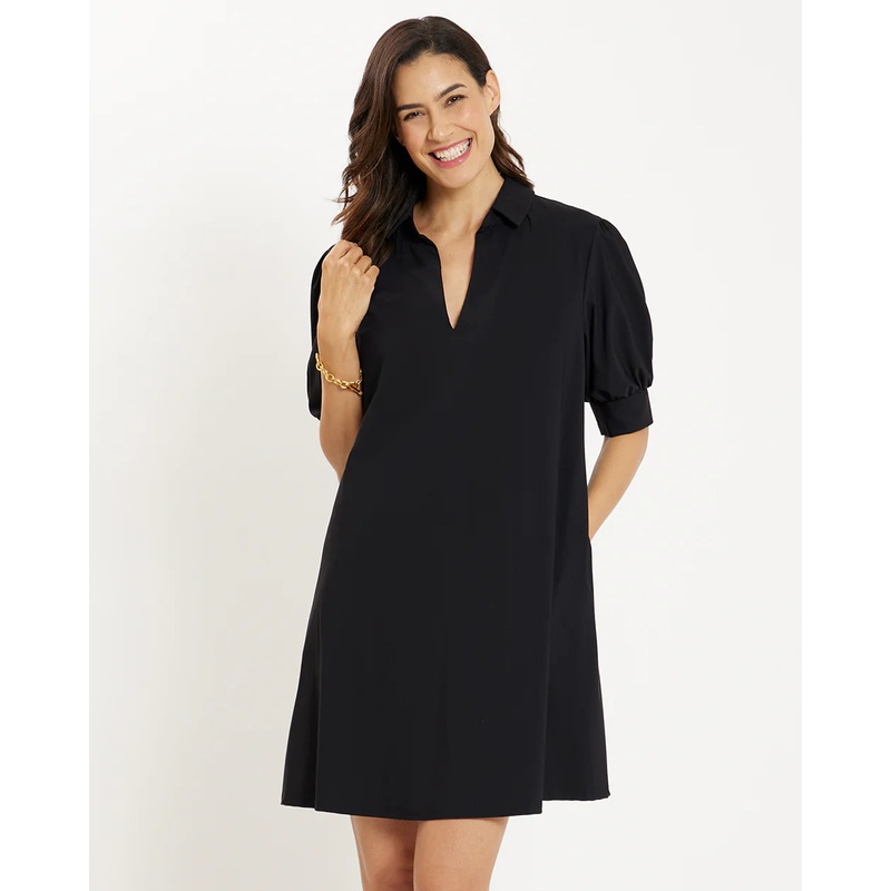 Jude Connally Emerson Dress Lightweight Jude Cloth in Black