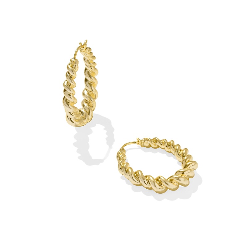 Kendra Scott  Haisley Hoop Earrings in Gold