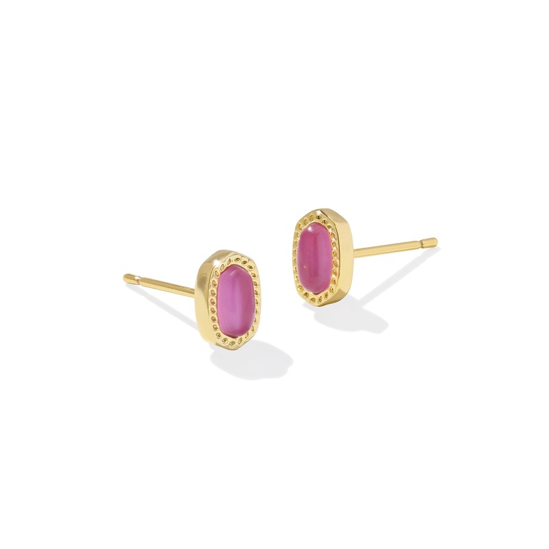 Kendra Scott Mini Ellie Gold Stud Earrings in Azalea Illusion