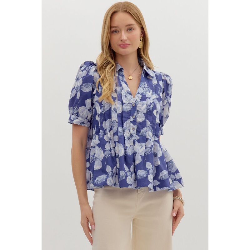 Take Your Pick Top in Indigo|S|M|L
