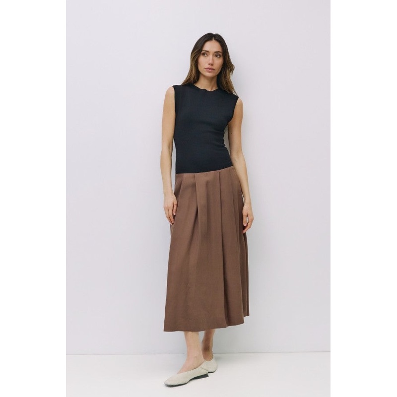 The Cairo Dress in Brown Black