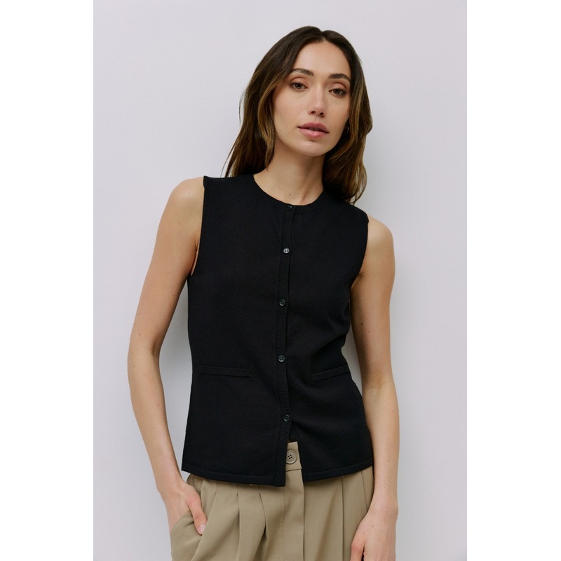 The Dominique Top in Black|S|M|L