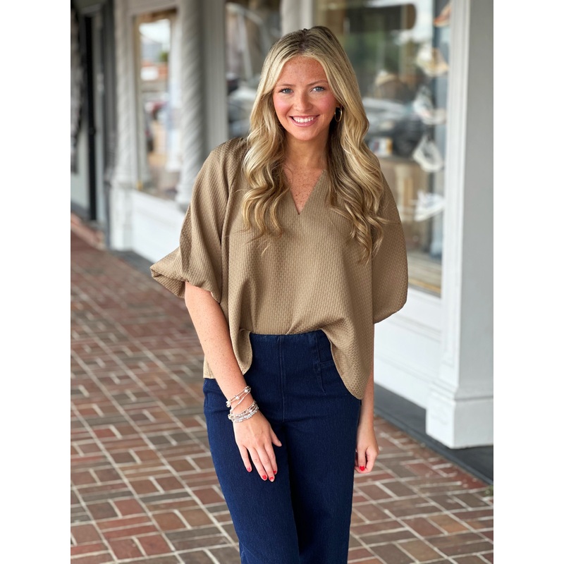 Waiting For You Taupe Top|S|M|L