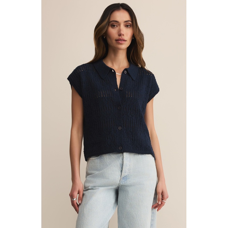 Z Supply Kinsley Sweater Top in Eclipse