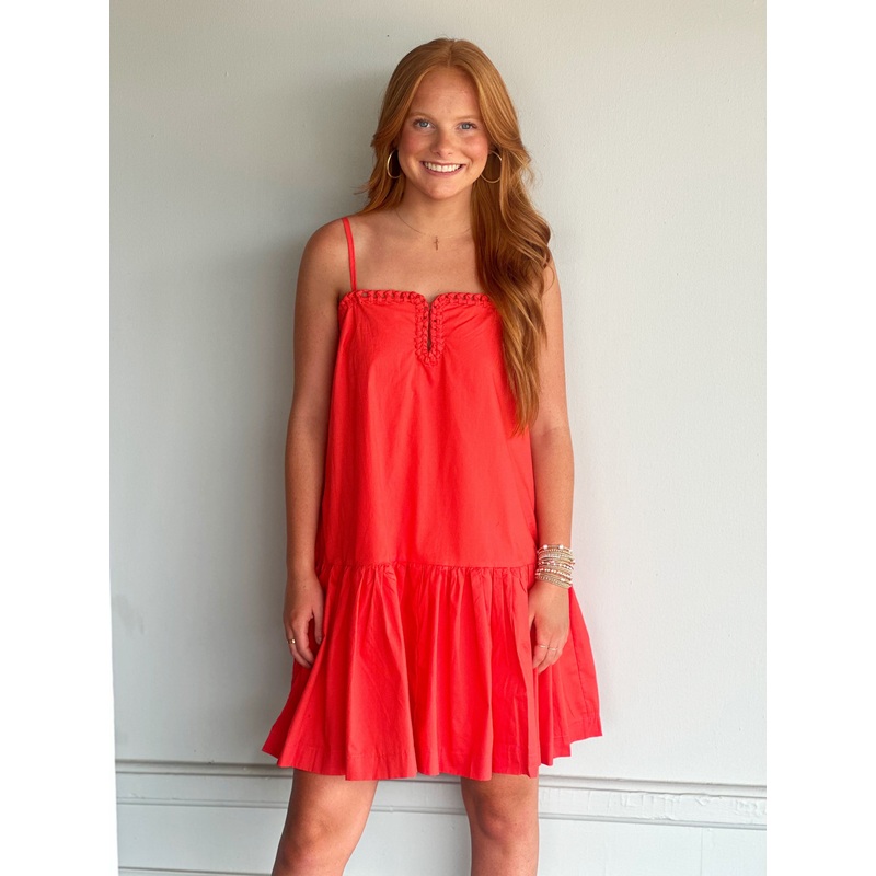 Brighten My Day Dress in Red|S|M|L