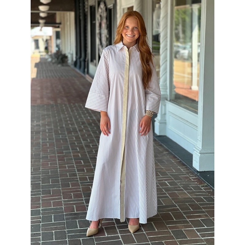 Coasting With Confidence Maxi Dress in Tan