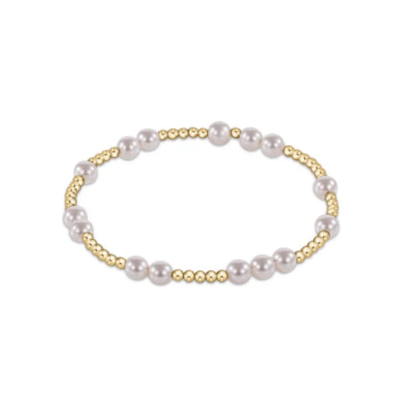 enewton: Hope Unwritten 6mm Bead Bracelet- Pearl