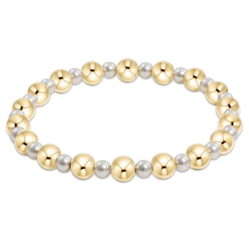 Enewton Pearl Grateful 4mm Bead Bracelet – 6mm Gold Bracelet