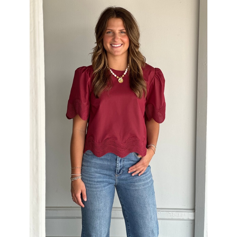 Finding Your Way Top in Burgundy