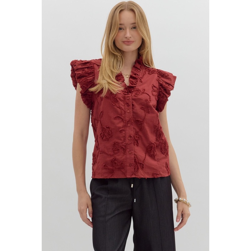Going Right Top in Red|S|M|L