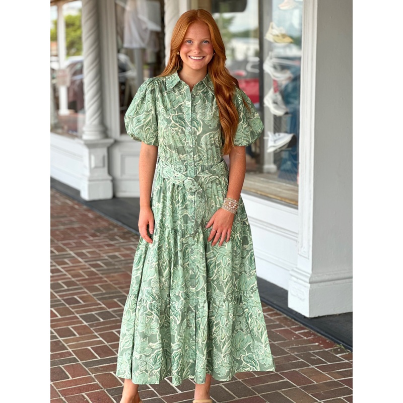 In Your Element Floral Dress in Green