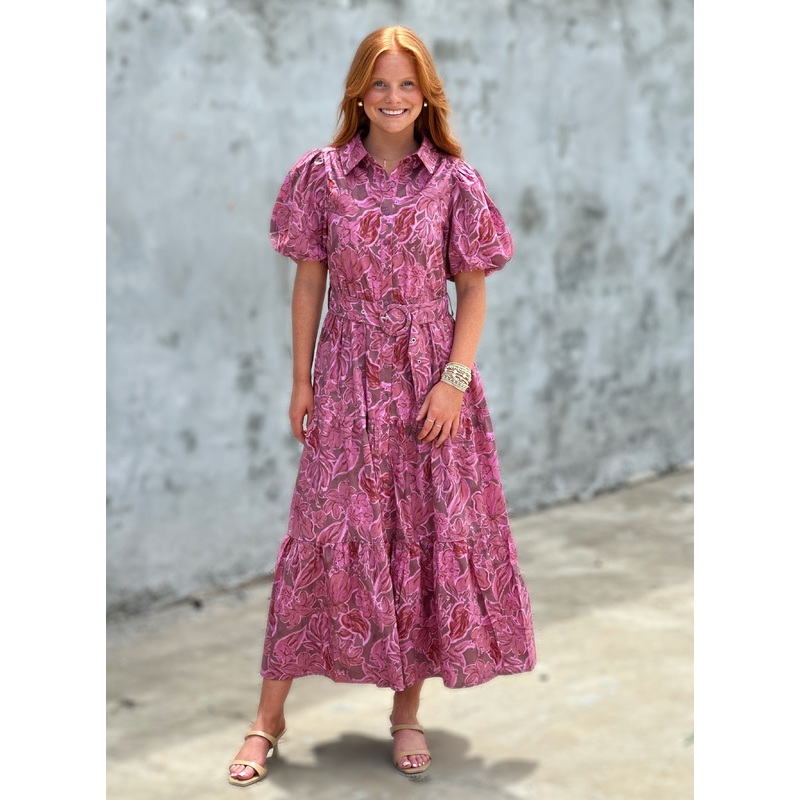 In Your Element Floral Dress in Rose