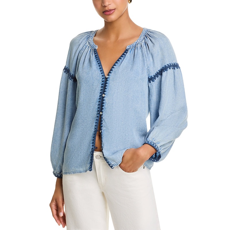 Rails Toshi Shirt in Medium Cloud