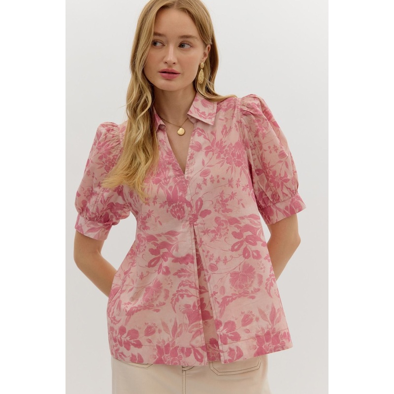 Simply Mine Mauve Floral Top|S|M|L