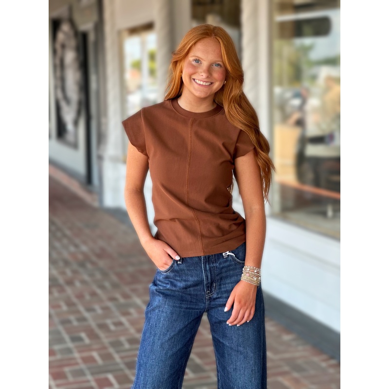Believe In This Top in Camel|S|M|L