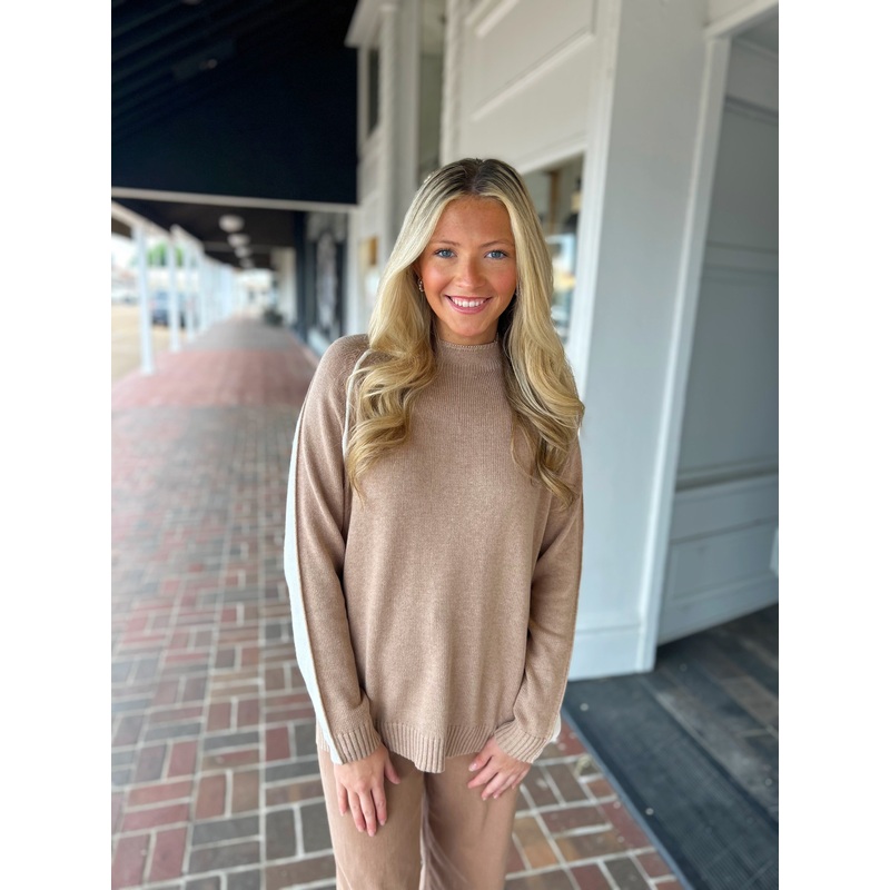 Color Block Funnel Neck Hoodie