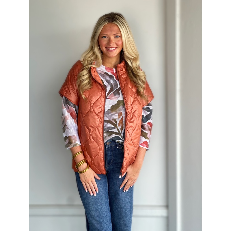 French Dressing Mixed Media Jacket in Bronze