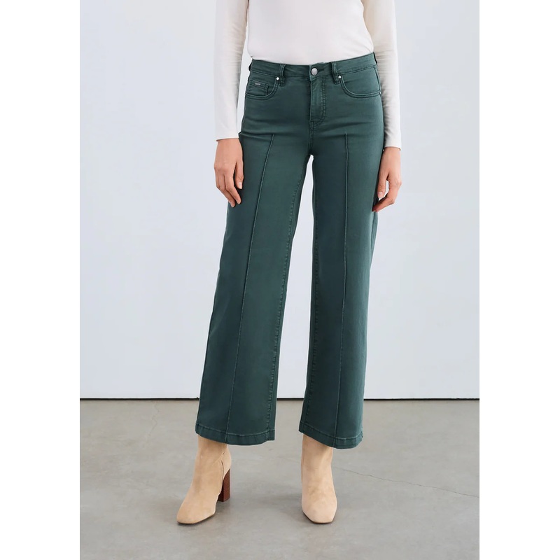 French Dressing Olivia Wide Leg Jeans in Spruce