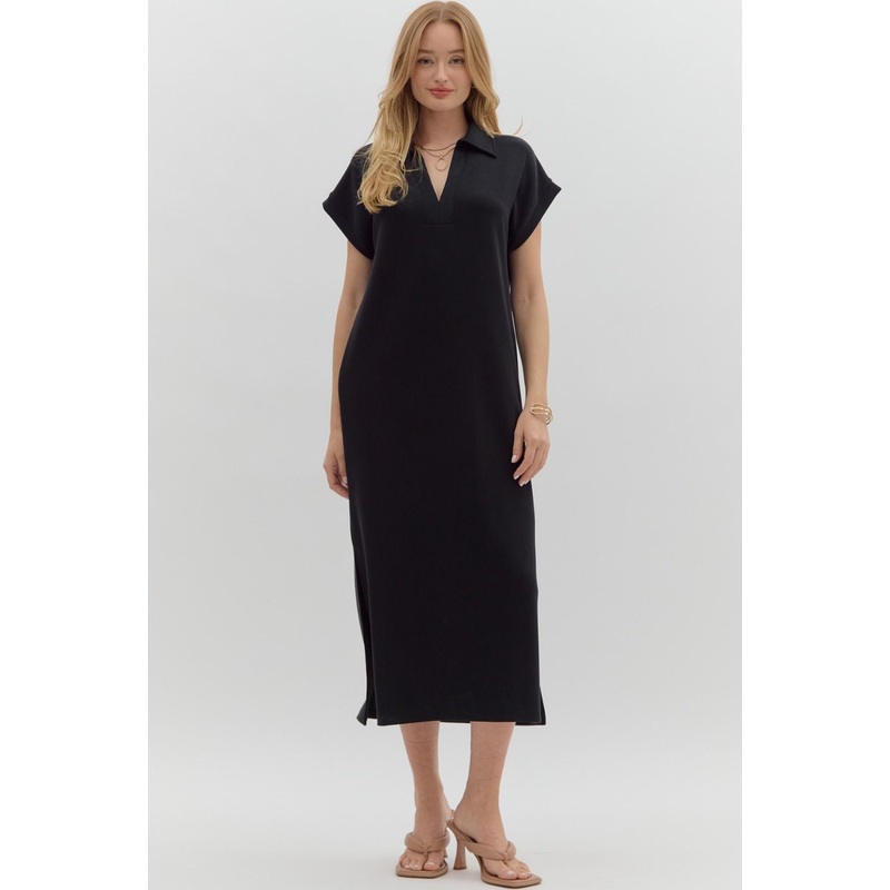 Give It Your All Black Dress|S|M|L