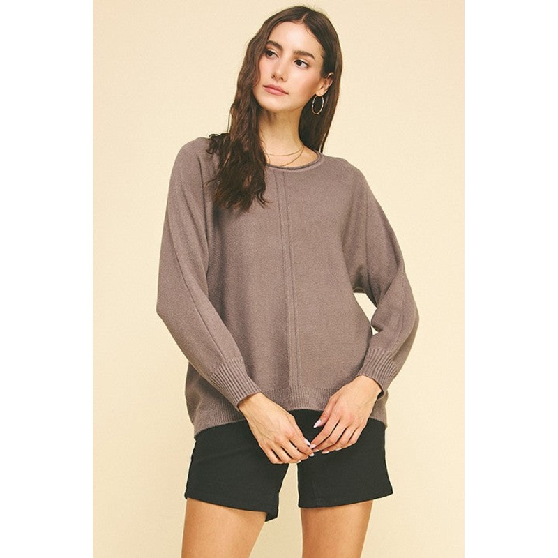 Grey Long Sleeve Sweater|S|M|L