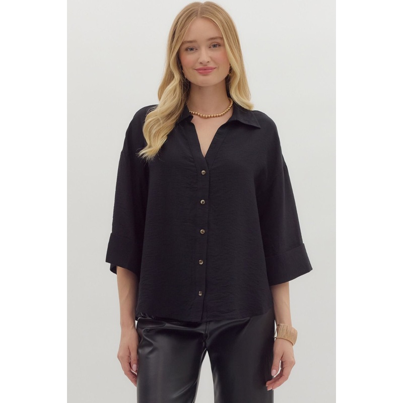Just My Favorite Black Top|S|M|L