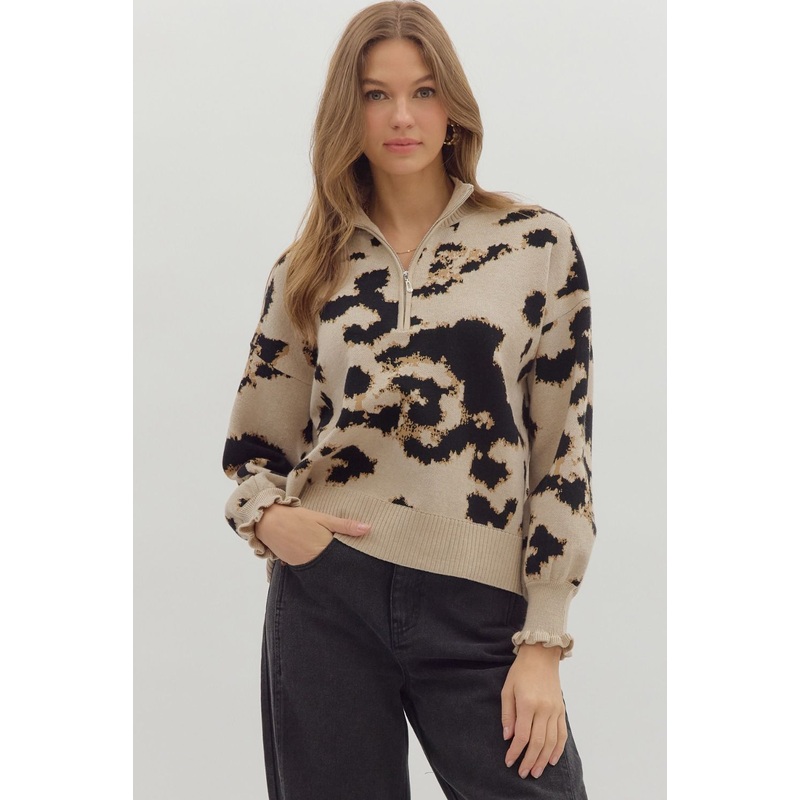 Like It’s Nothing Taupe Sweater