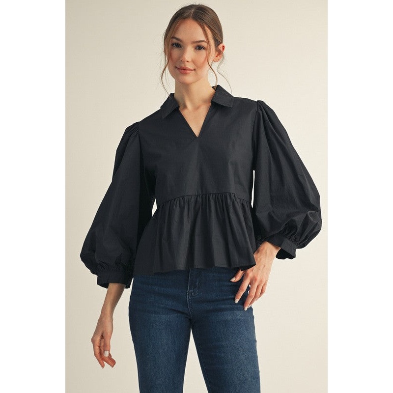Peaceful Feelings Black Top|S|M|L