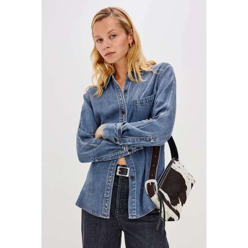 Rails Atticus Shirt in Antique Blue
