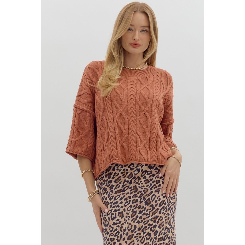 Something Extra Rust Sweater|S|M|L