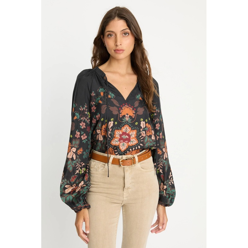 Sophie Top in Leopard Peony|S|M|L