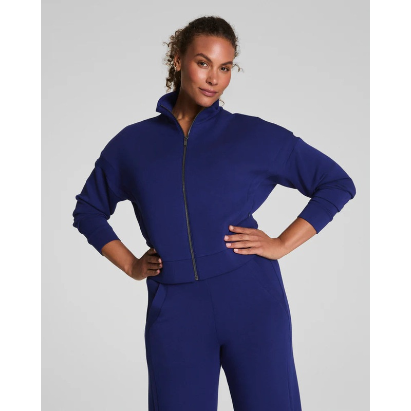 SPANX AirEssentials Track Jacket in Midnight Iris
