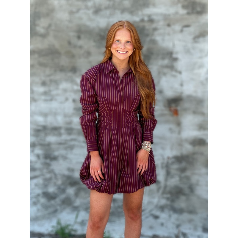 Steve Madden Arielle Dress in Wine