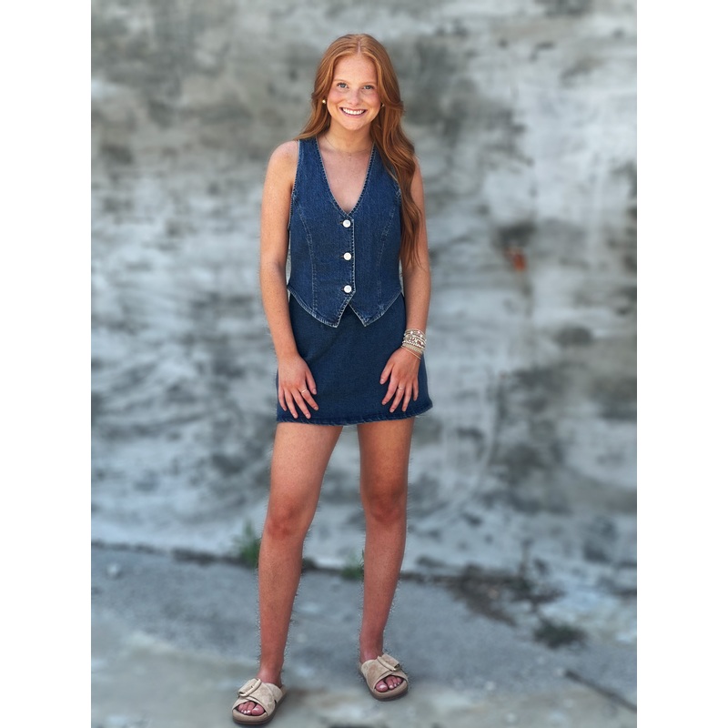 Steve Madden Cindi Skirt in Denim