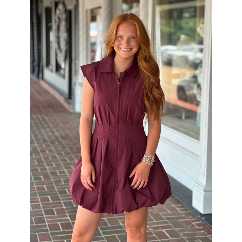 Steve Madden Dyanne Dress in Wine