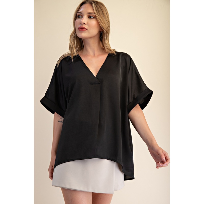 Take Me Places Top in Black|S|M|L