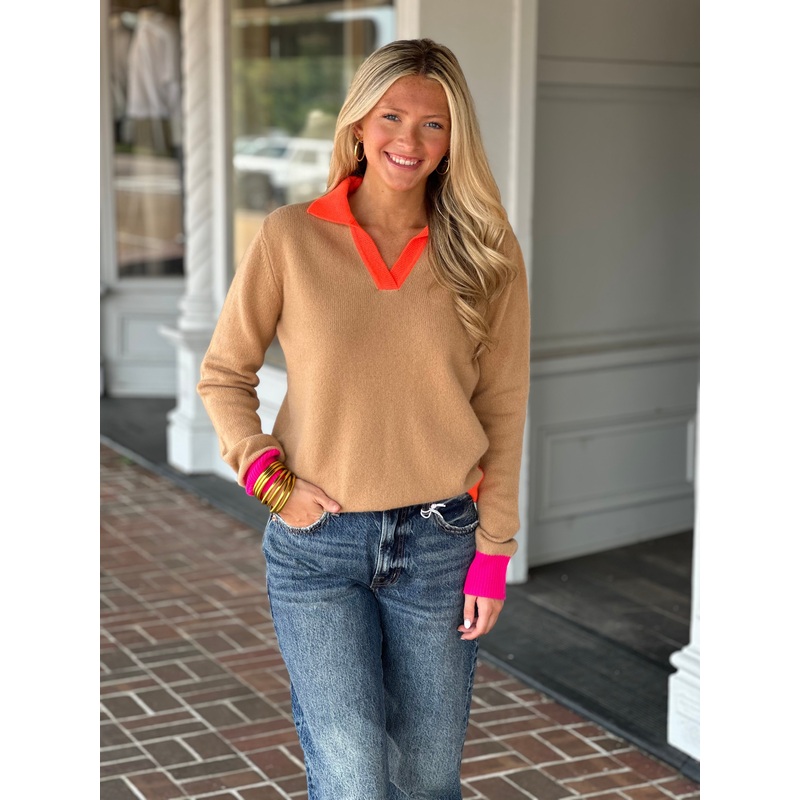 Vilagallo Knit Collared Sweater