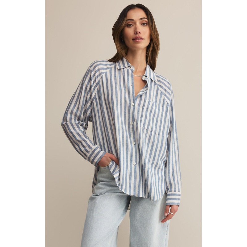 Z Supply The Perfect Line Top in Boathouse