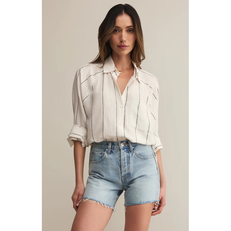 Z Supply The Perfect Line Top in White