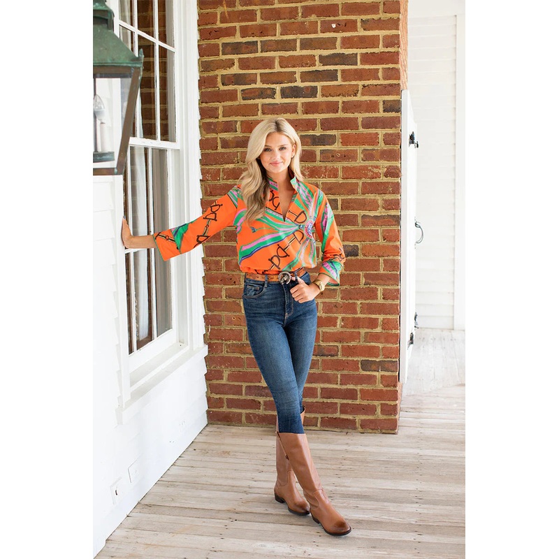 Estate Orange Jacks Top|M|L