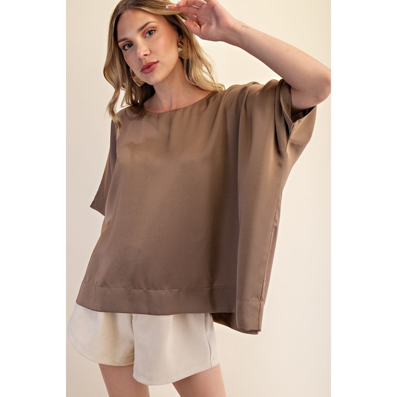 Going Places Mocha Top|S|M|L