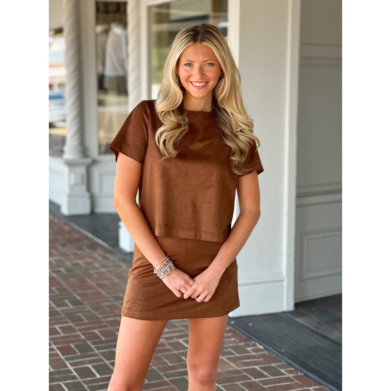 Steve Madden Cindi Skort in Chicory Coffee