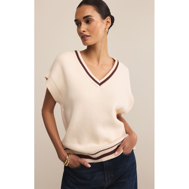Z Supply Fletcher Sweater Vest in Crystal